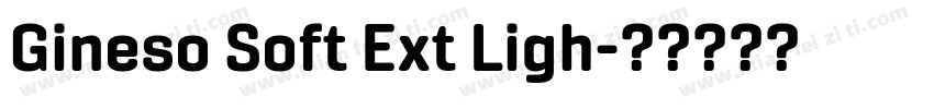 Gineso Soft Ext Ligh字体转换
